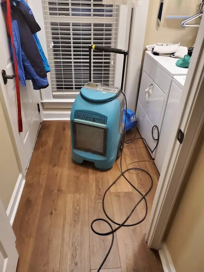 Commercial dehumidifier deployed for Flood Damage Cleanup in Lower Allen