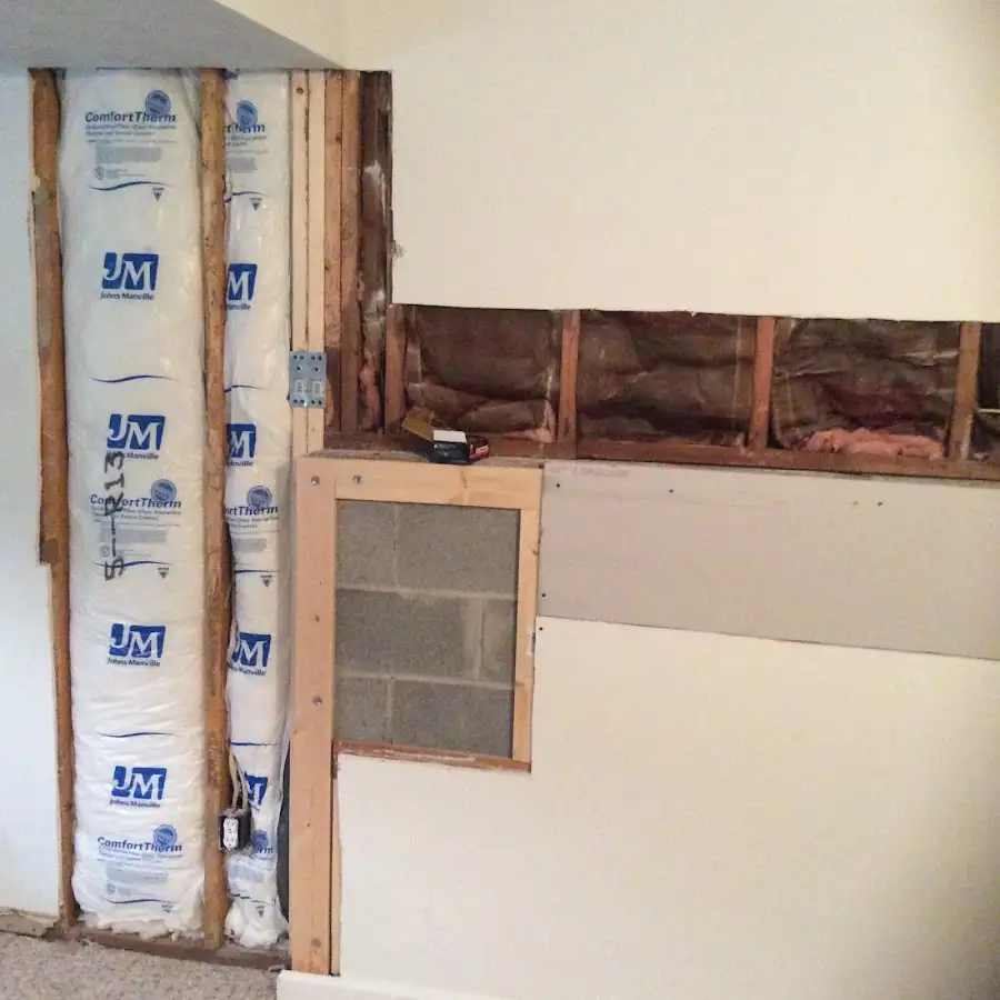 Wall insulation replacement during Structural Drying in Lower Allen